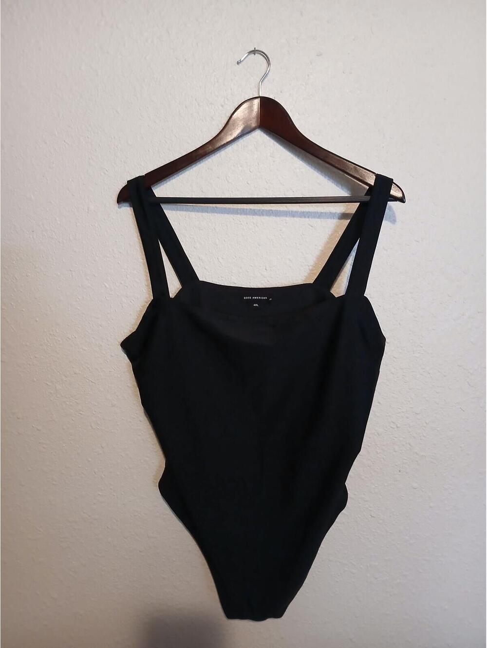 Good American Black One-Piece Swimsuit Size 4XL